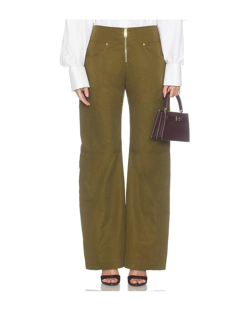 Camila Coelho Green Margo Pants