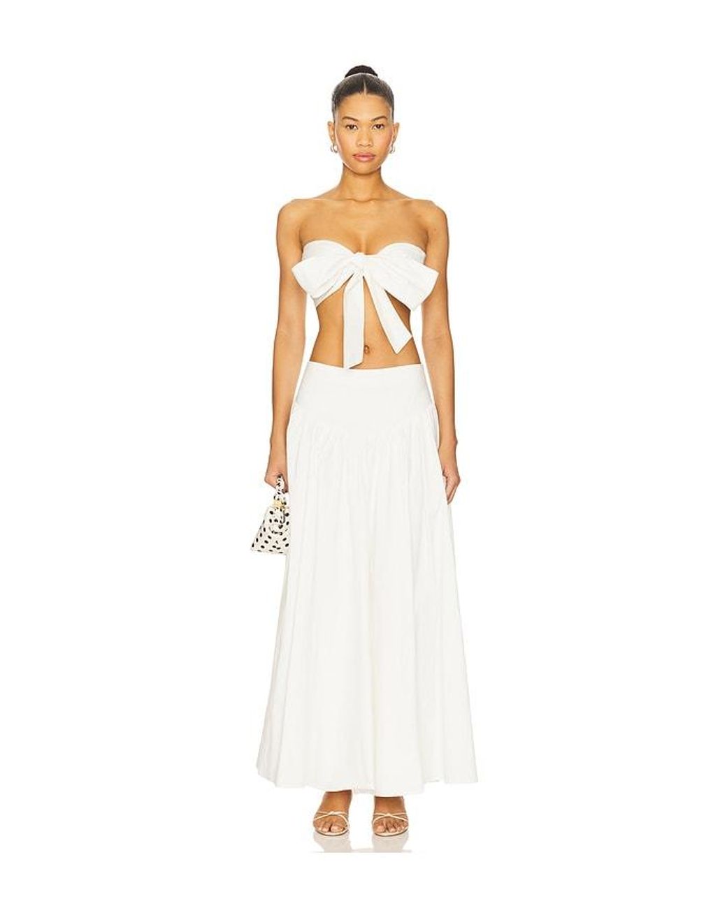 MORE TO COME White Helena Skirt Set