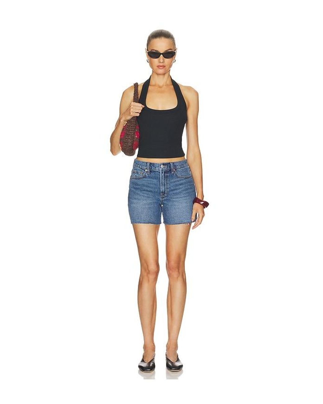 Pistola Blue Nattie Modal Halter Tank Top