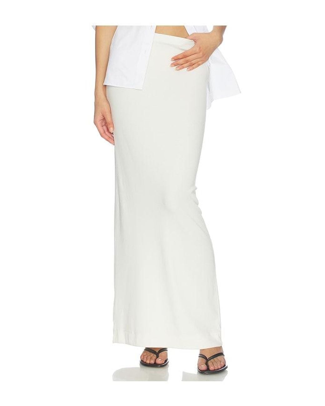 WAO White Maxi Skirt