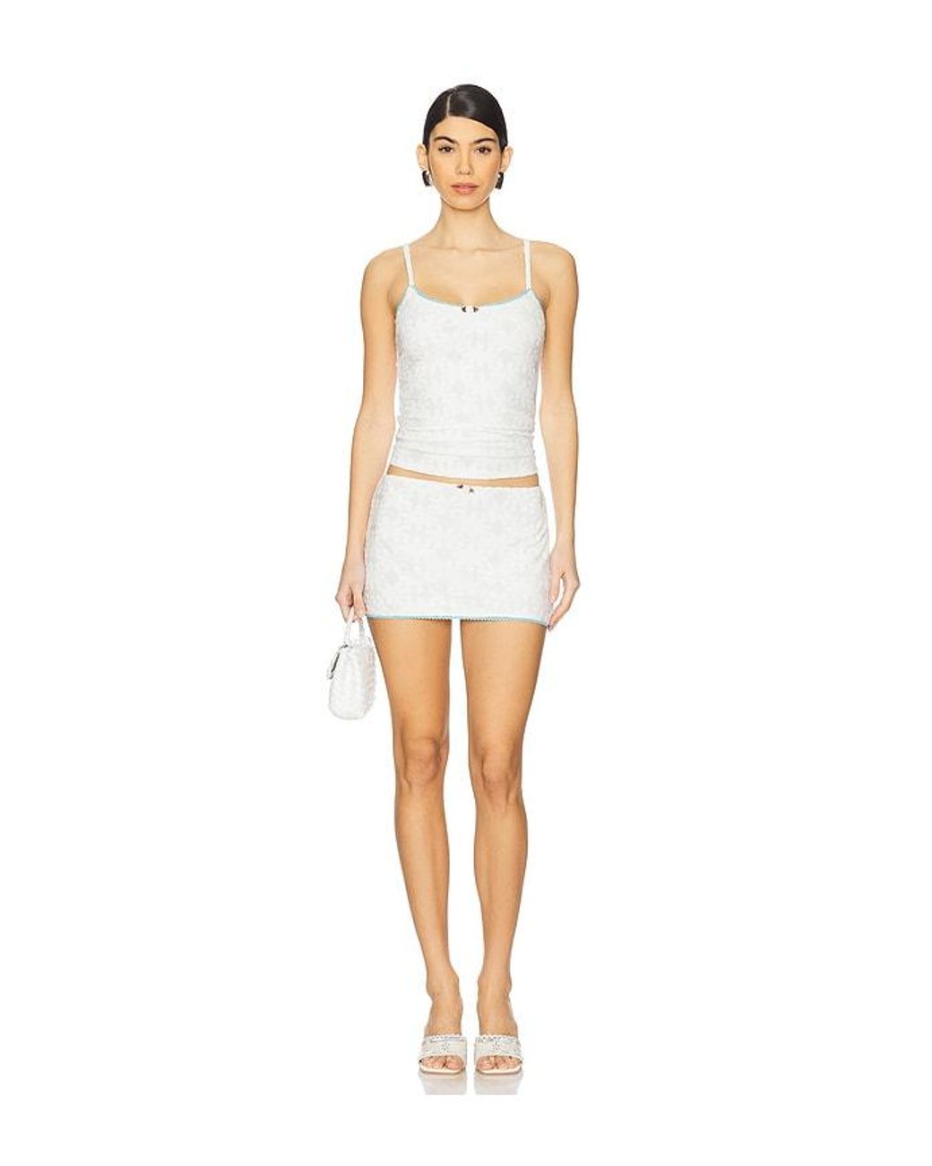 Tyler McGillivary White Colette Mini Skirt