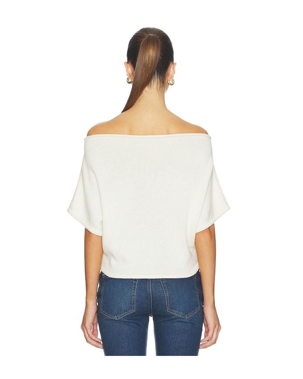 EB DENIM White Dahlia Shrug Top