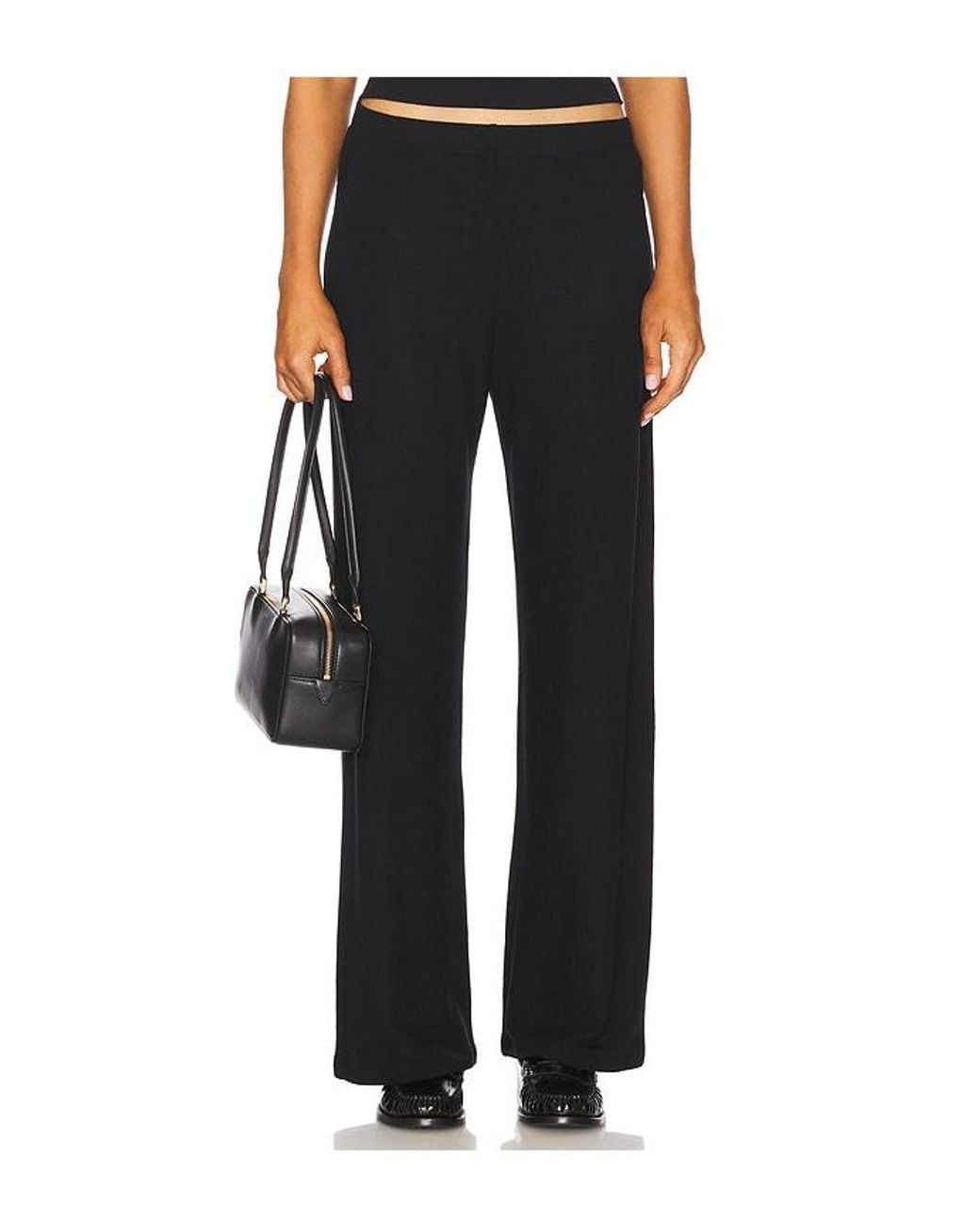 Leset Black Lauren Wide Leg Pant
