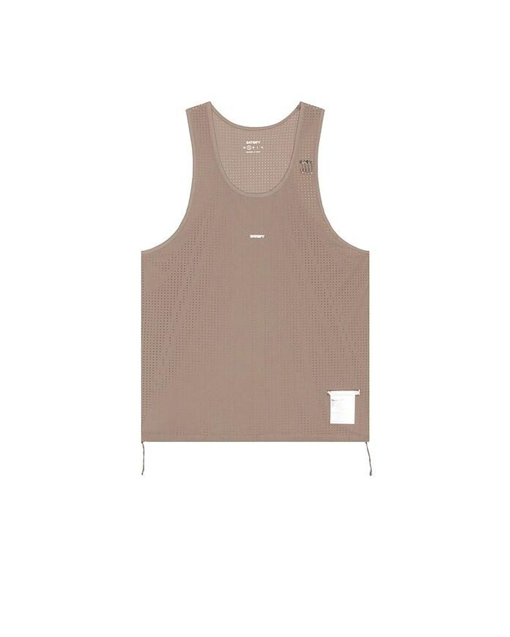 Satisfy Brown Space O Singlet for men