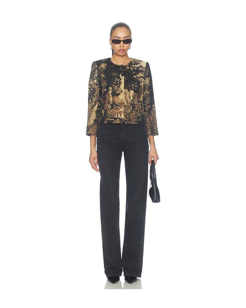 L'Agence Multicolor Lian Collarless Jacket