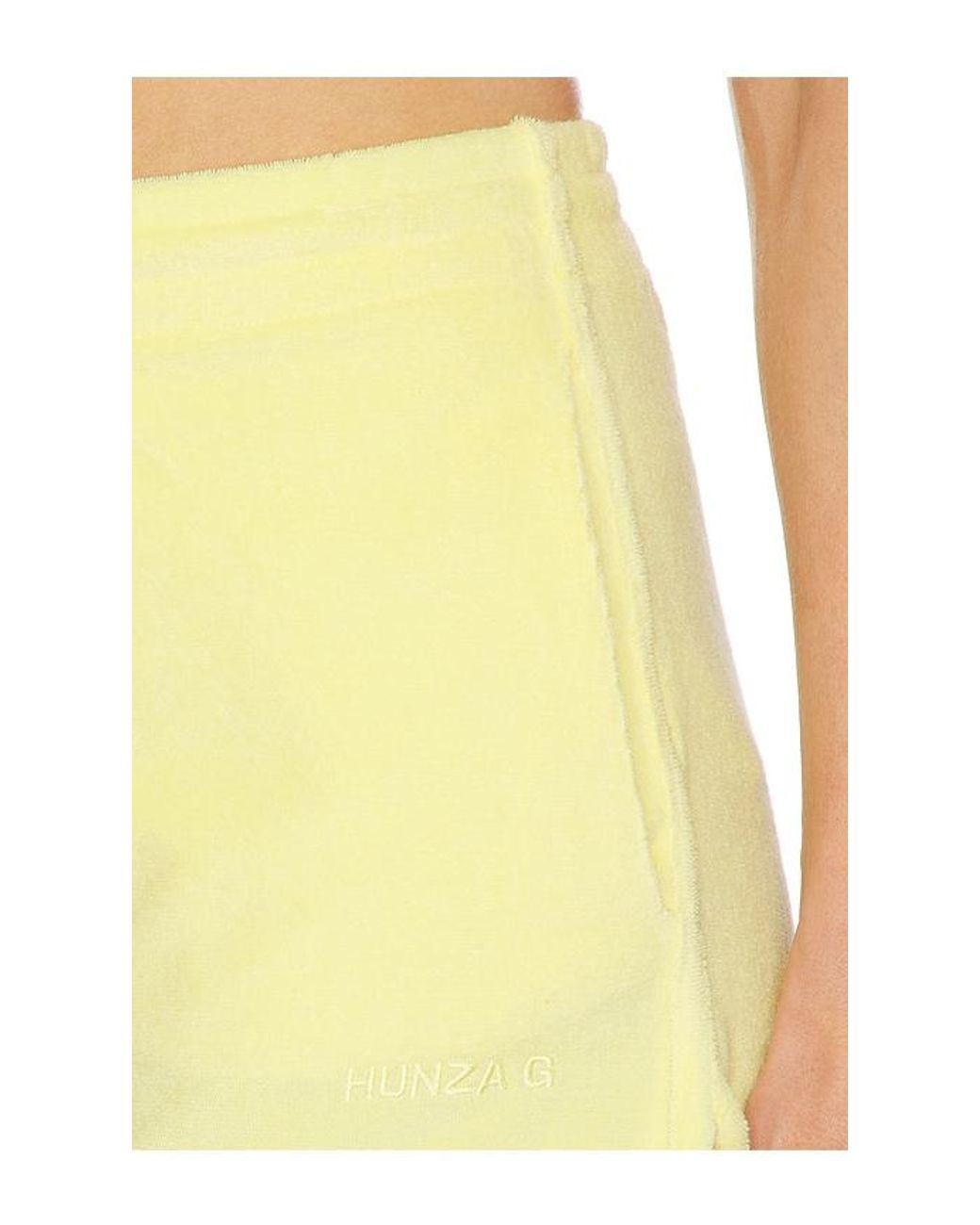 Hunza G Yellow Towelling Shorts