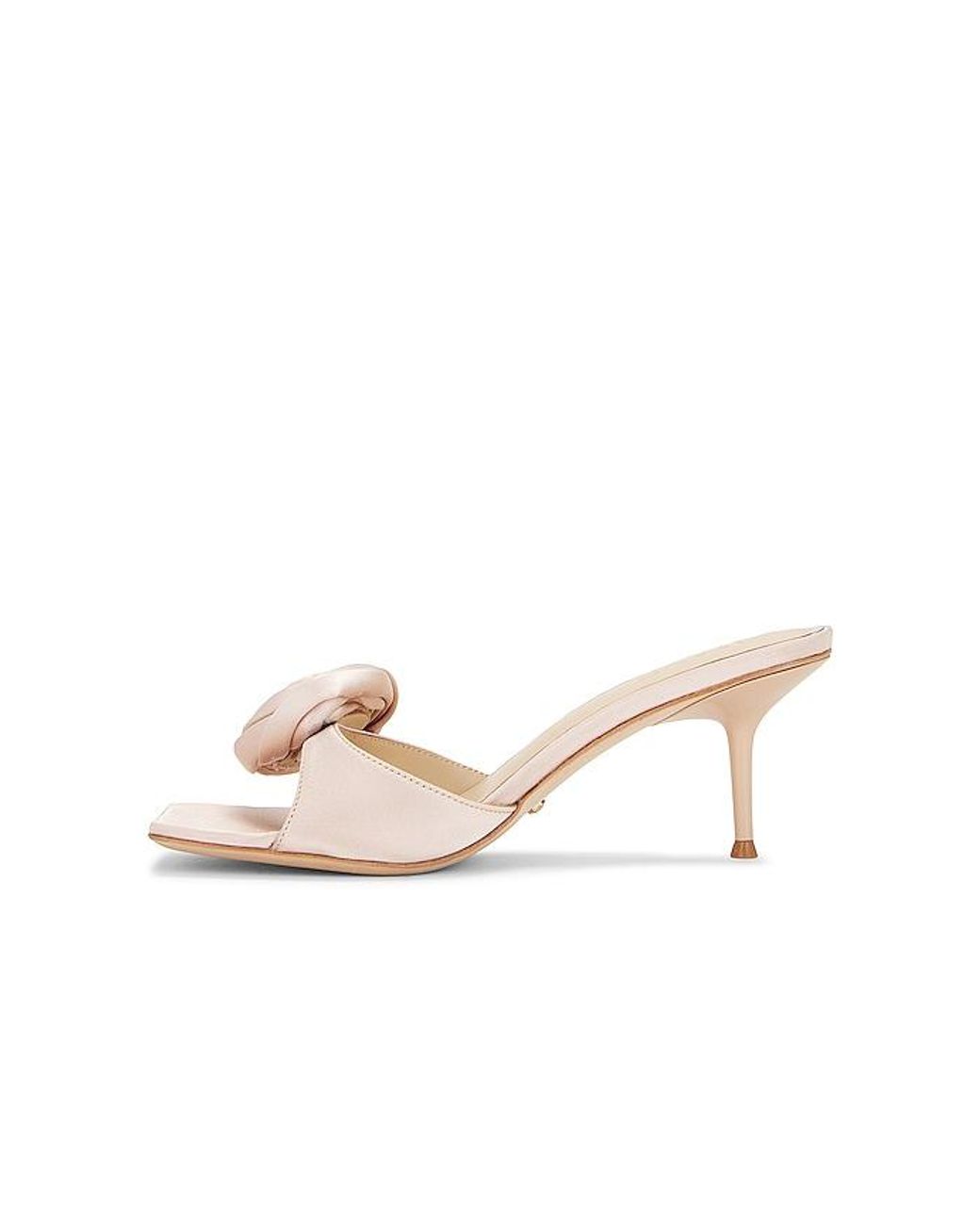 Raye White Rosette Mule