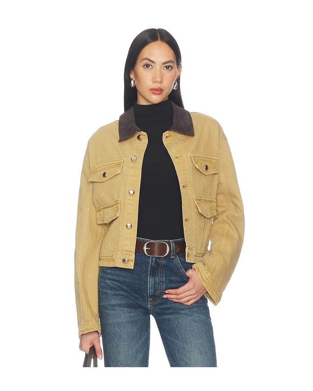 DL1961 Blue Boxy Denim Jacket