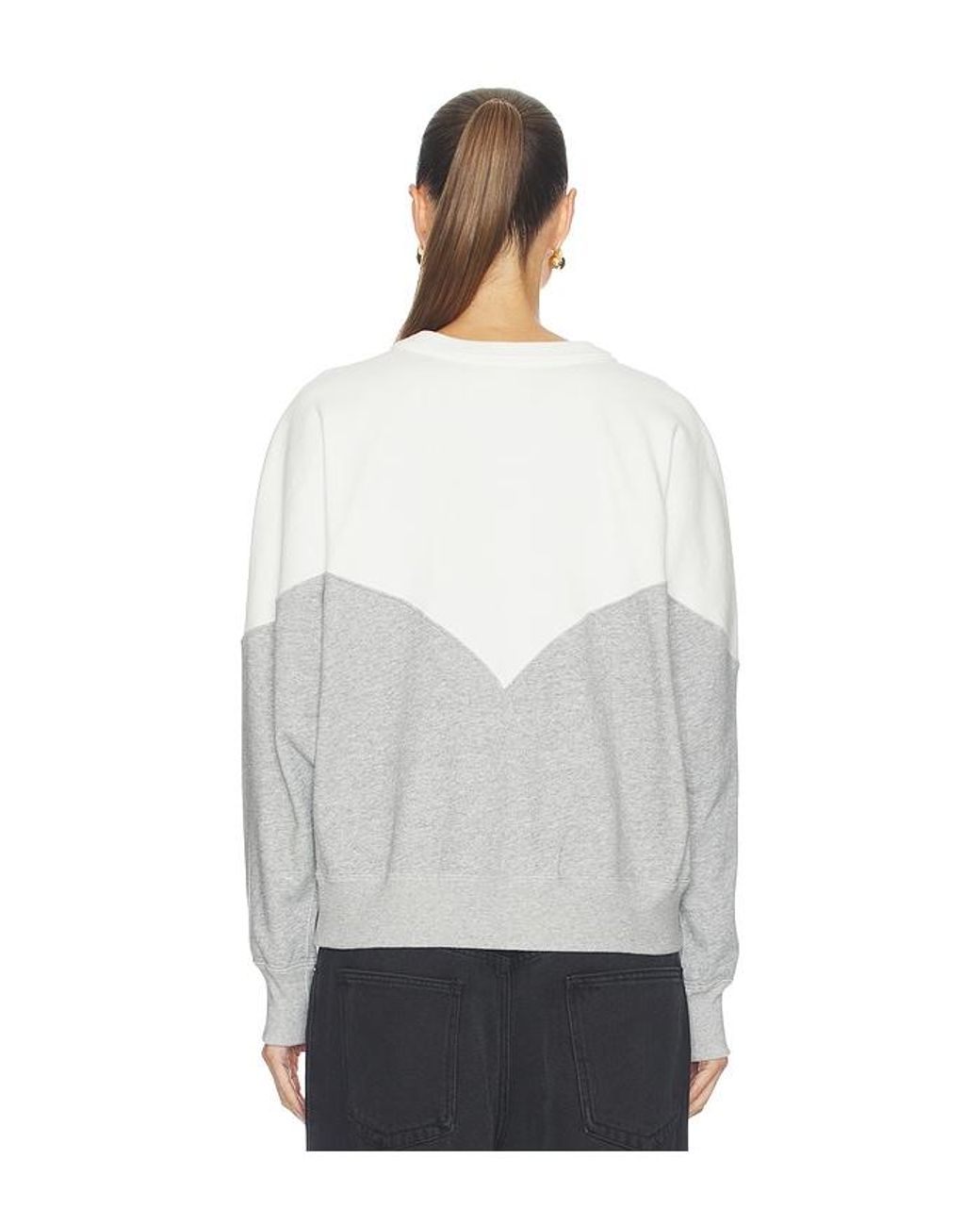 Isabel Marant White Houston Sweatshirt