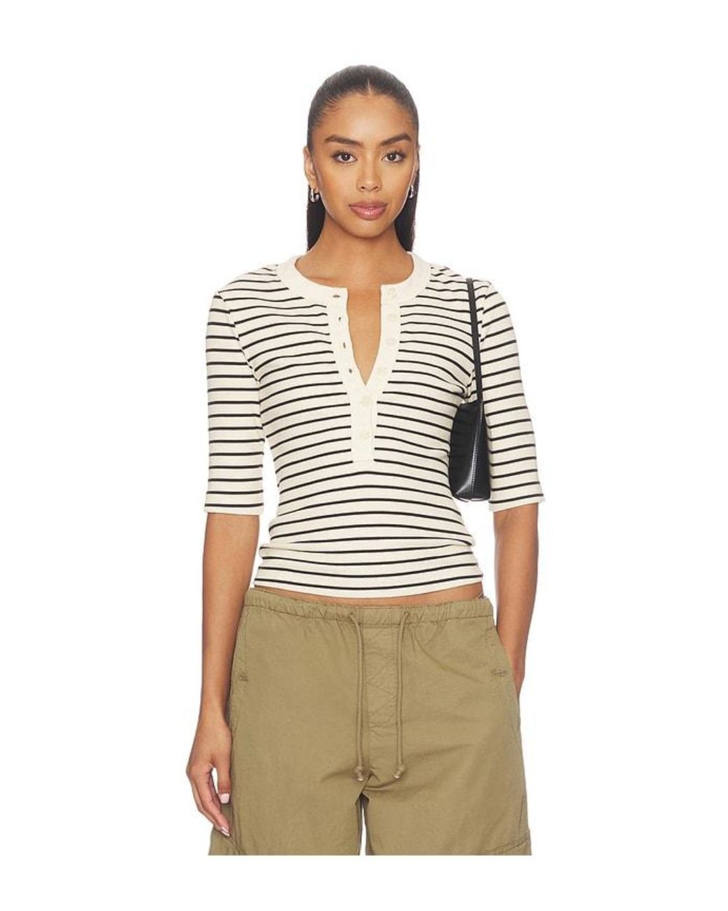 Citizens of Humanity Natural Nali Short Sleeve Henley