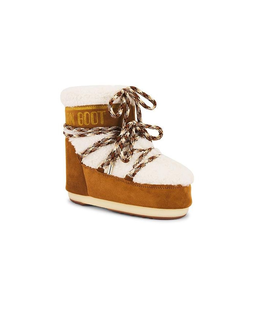 Moon Boot Brown Icon Low Shearling Boot