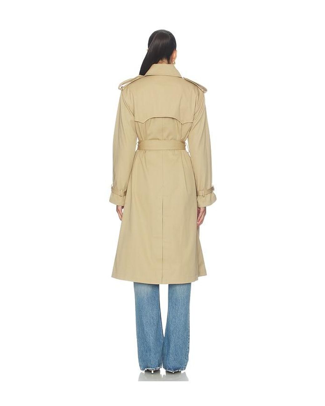 Polo Ralph Lauren White Cotton Twill Lined Trench