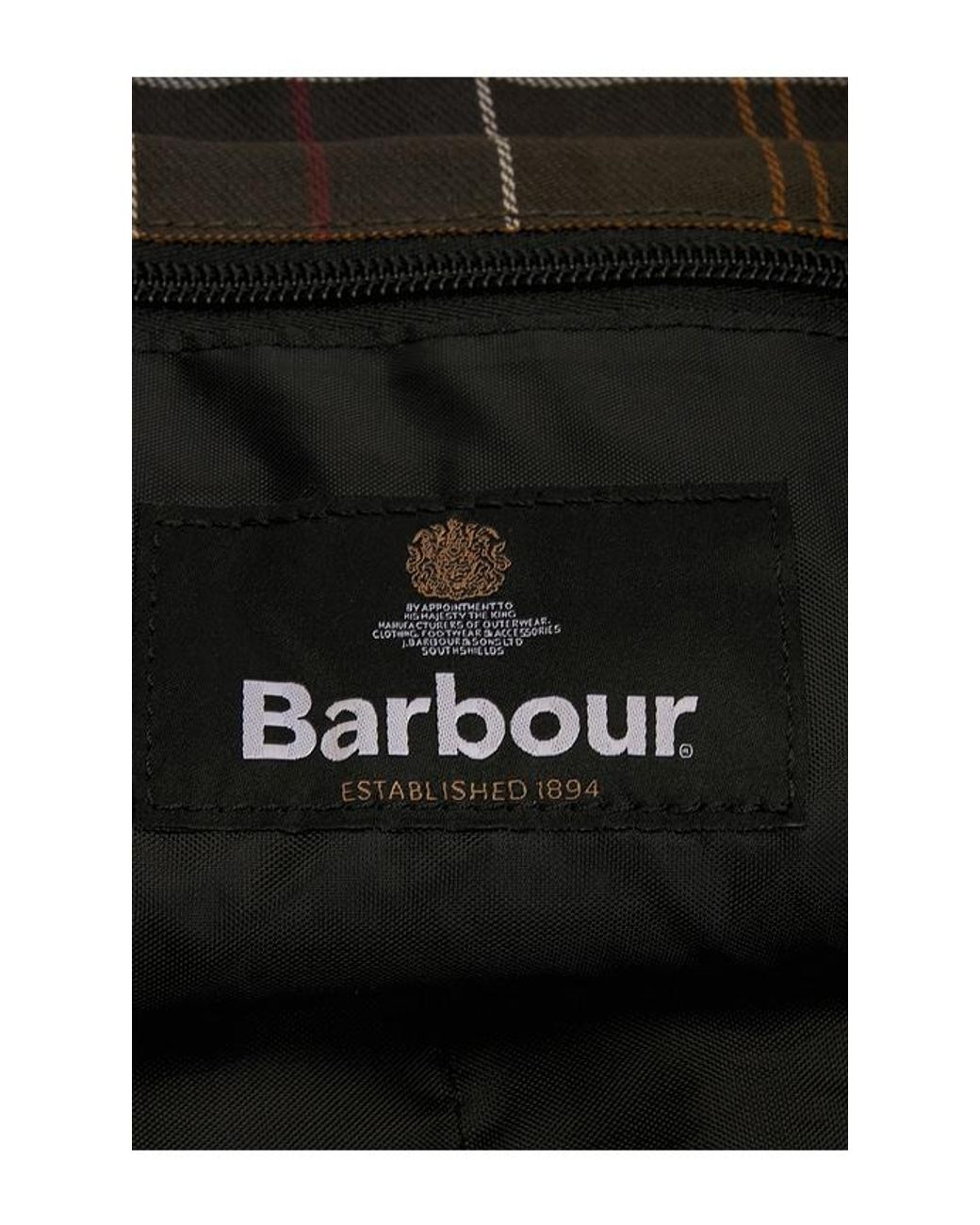 Barbour Black Field Wax Carry Tote Bag for men