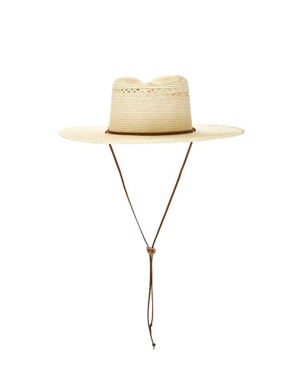 Brixton Blue Beck Straw Rancher Hat