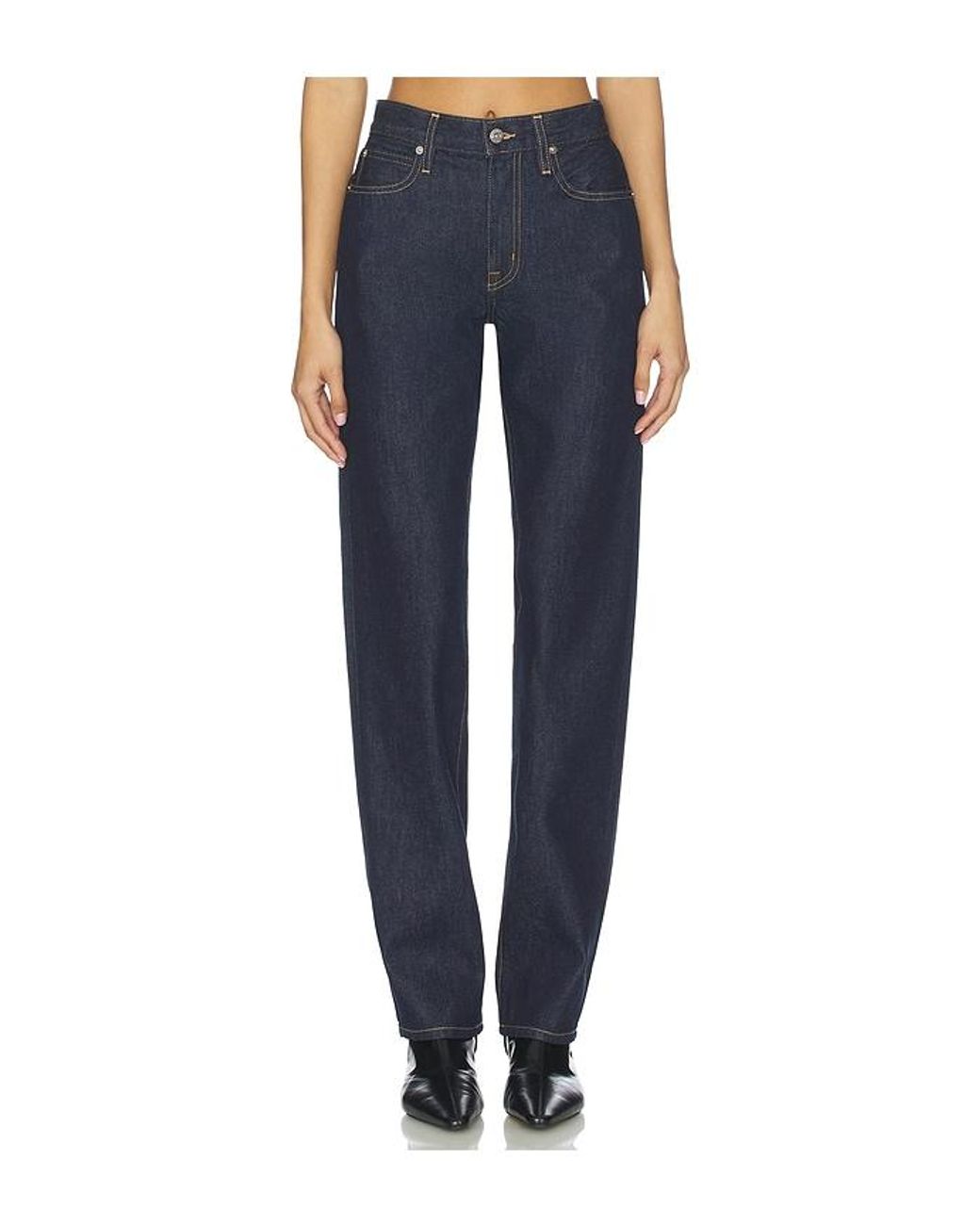 SLVRLAKE Denim Blue Pheonix Relaxed Straight Jeans