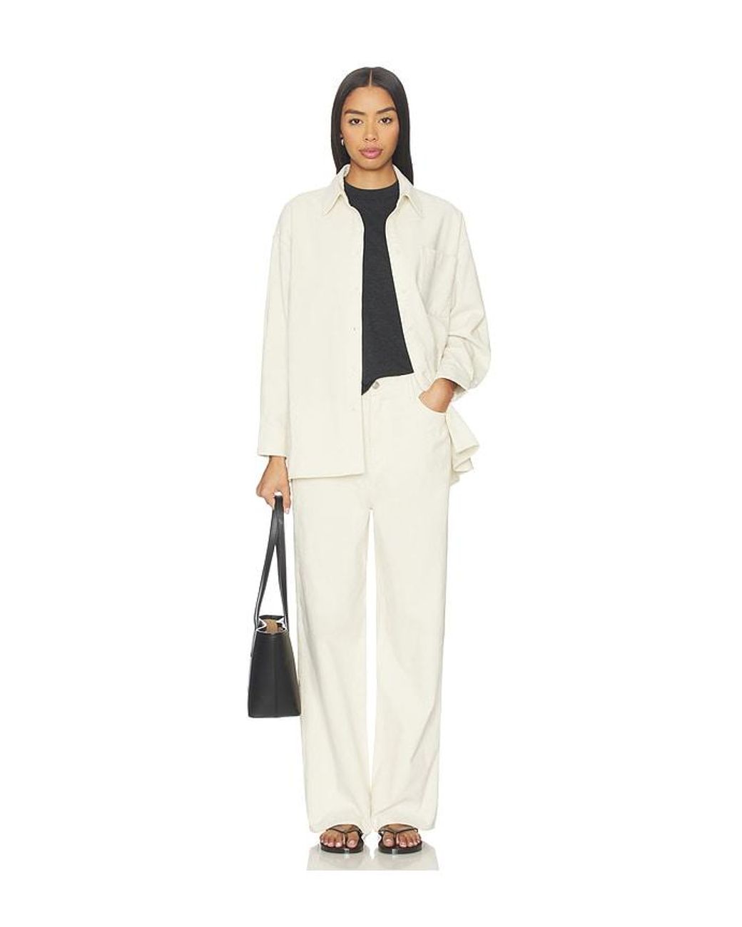 RUE SOPHIE White Roy Cord Shirt