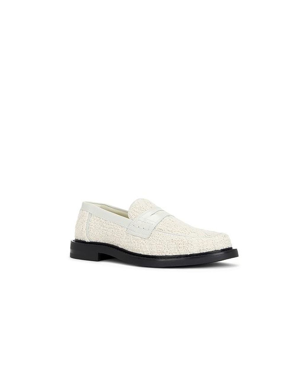 Filling Pieces White Crochet Loafer for men