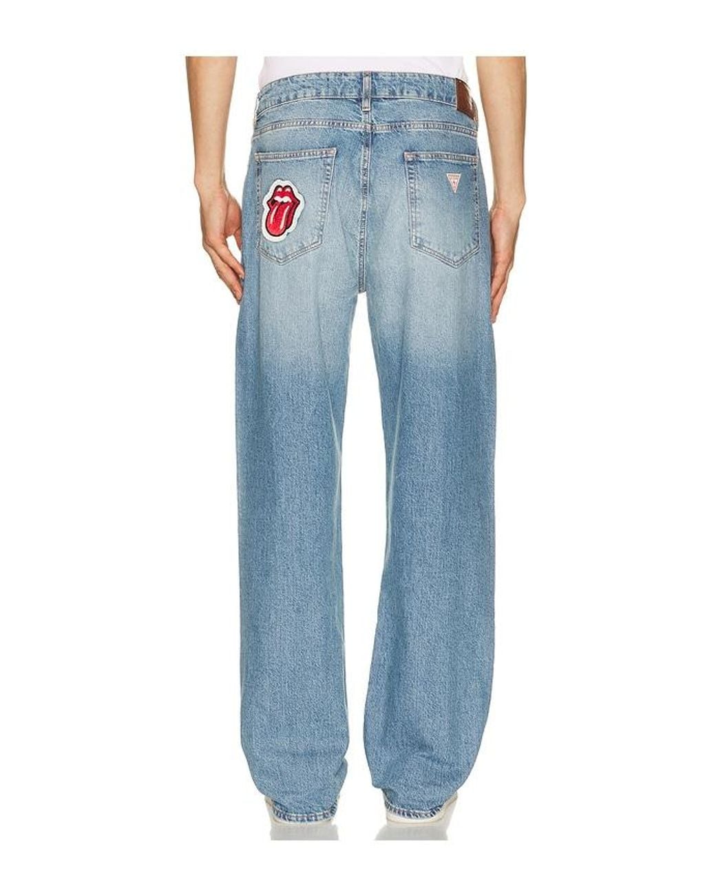 Guess Blue X Rolling Stones G18 Relaxed Jeans for men