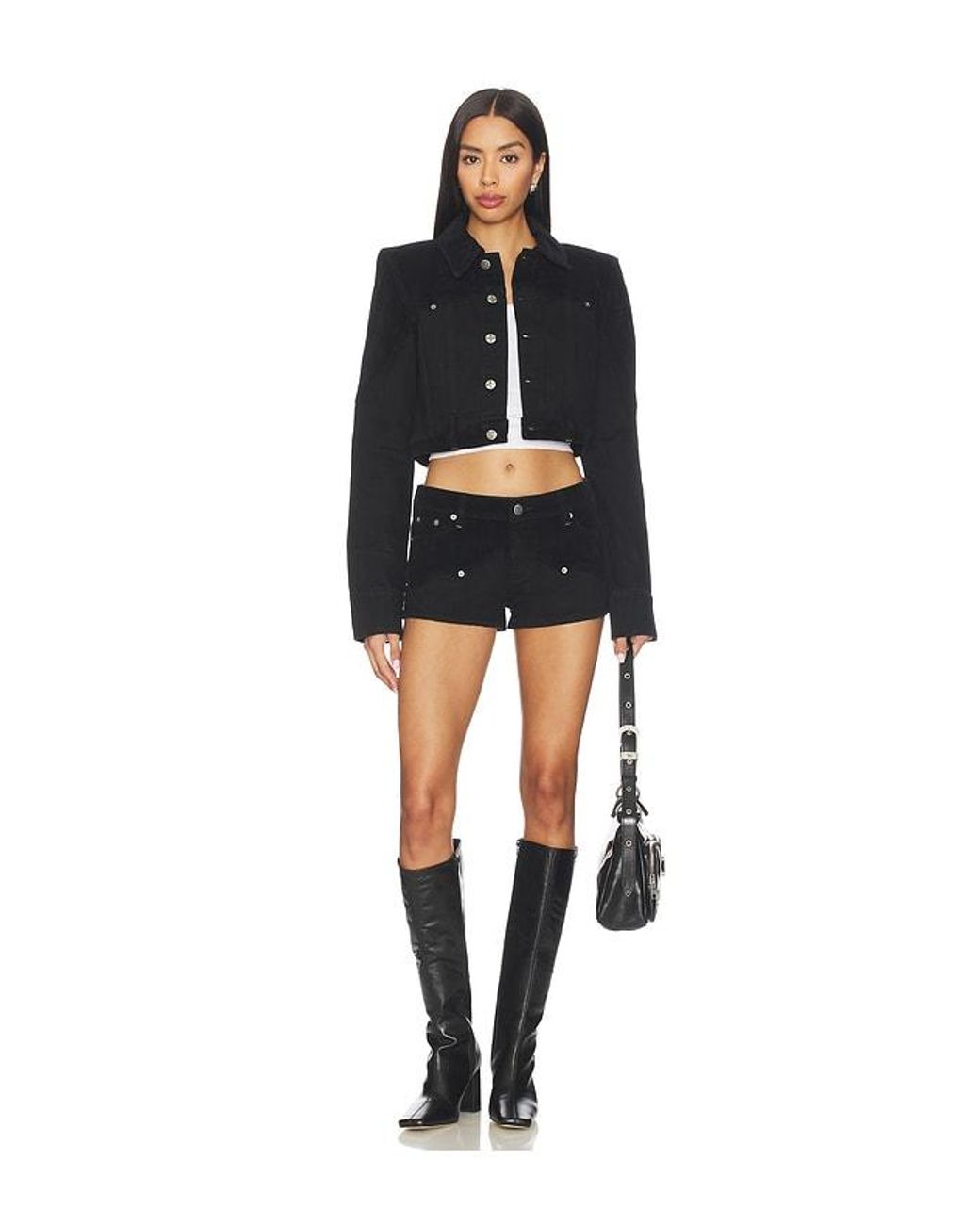 Ksubi Black Slim Trucker Jacket