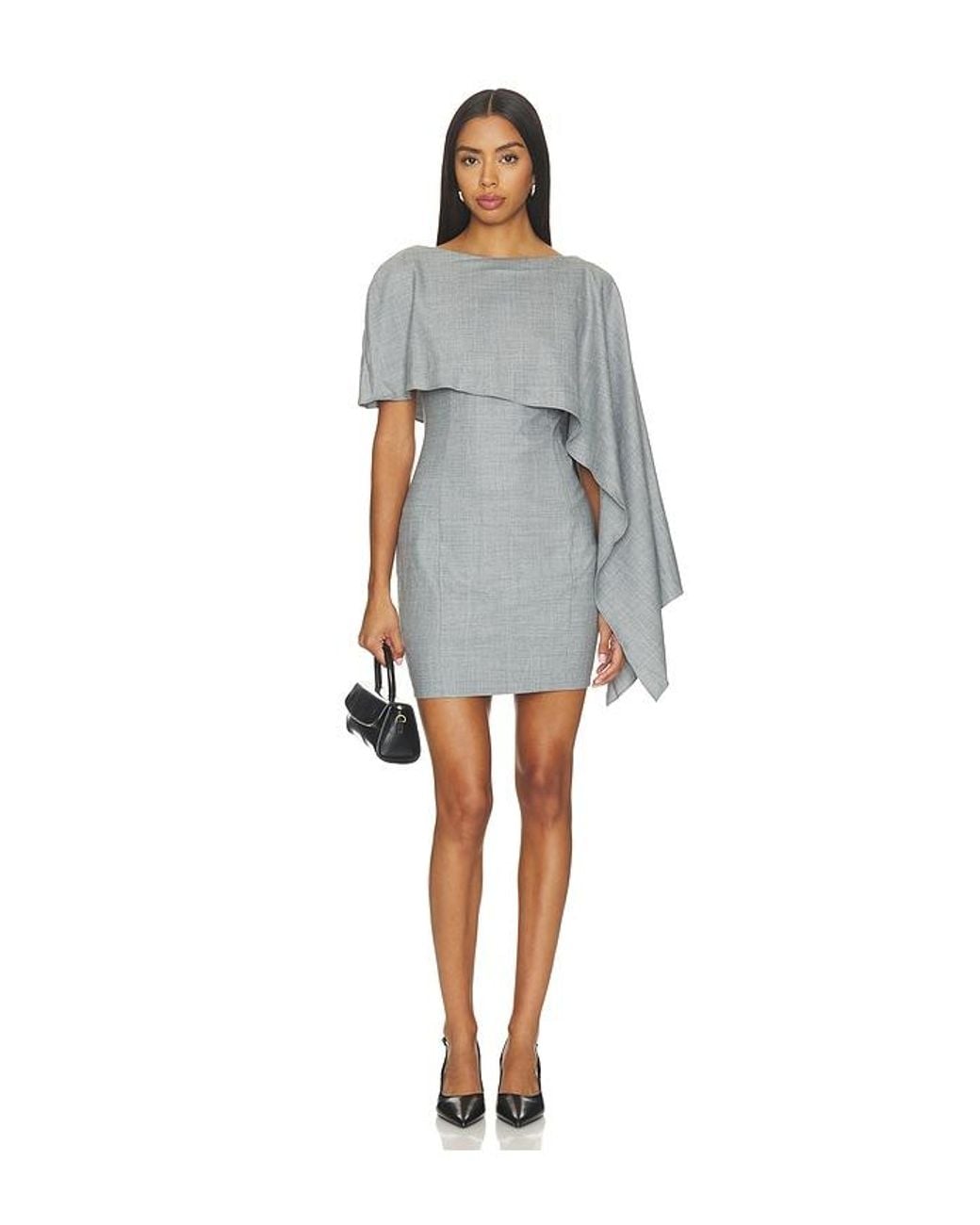 Amanda Uprichard Gray Soleil Dress