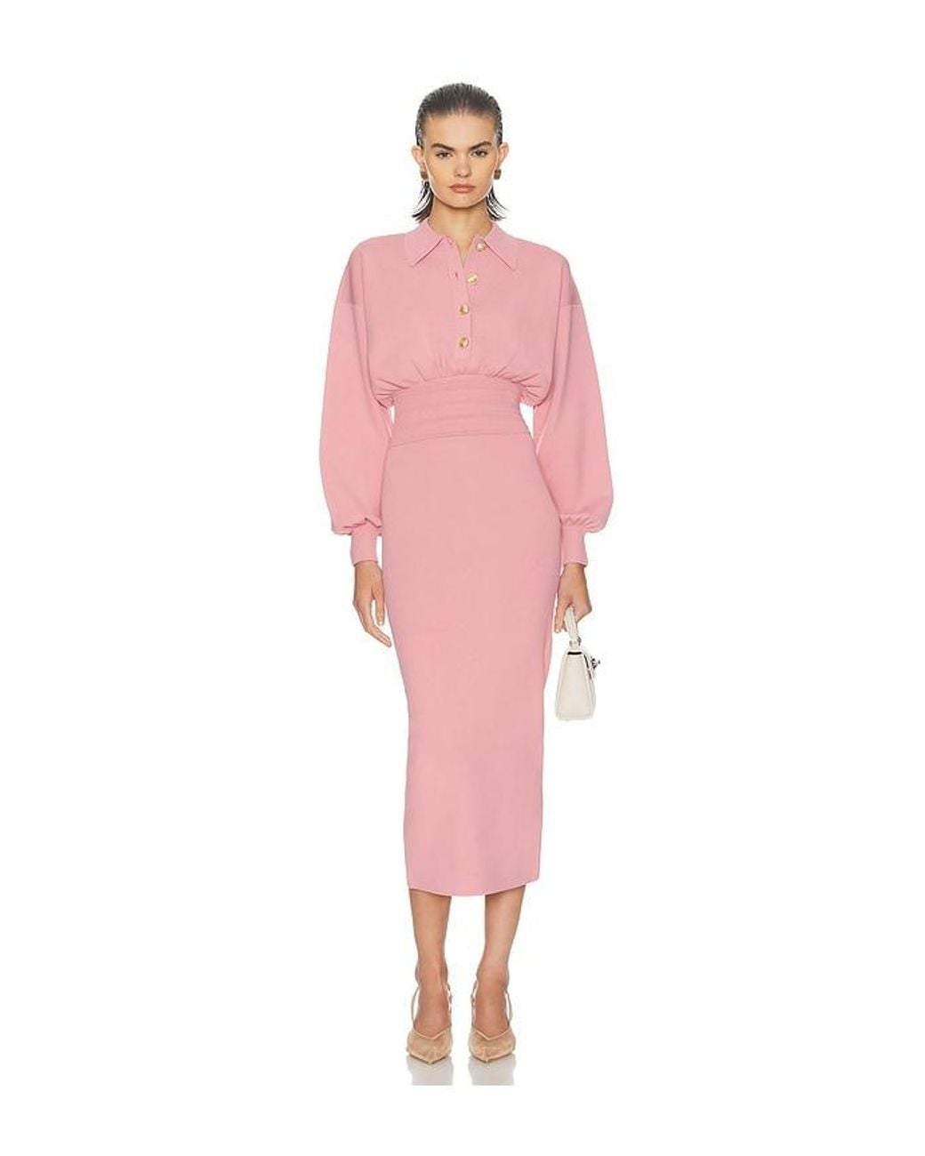 Helsa Pink Hildie Polo Dress