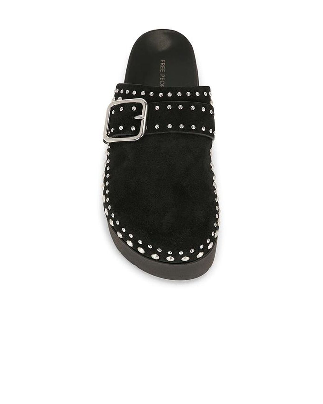 Free People Black Cayatana Studded Mule