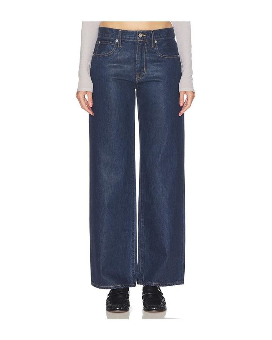 SLVRLAKE Denim Blue Jazmine Wide Leg Jean