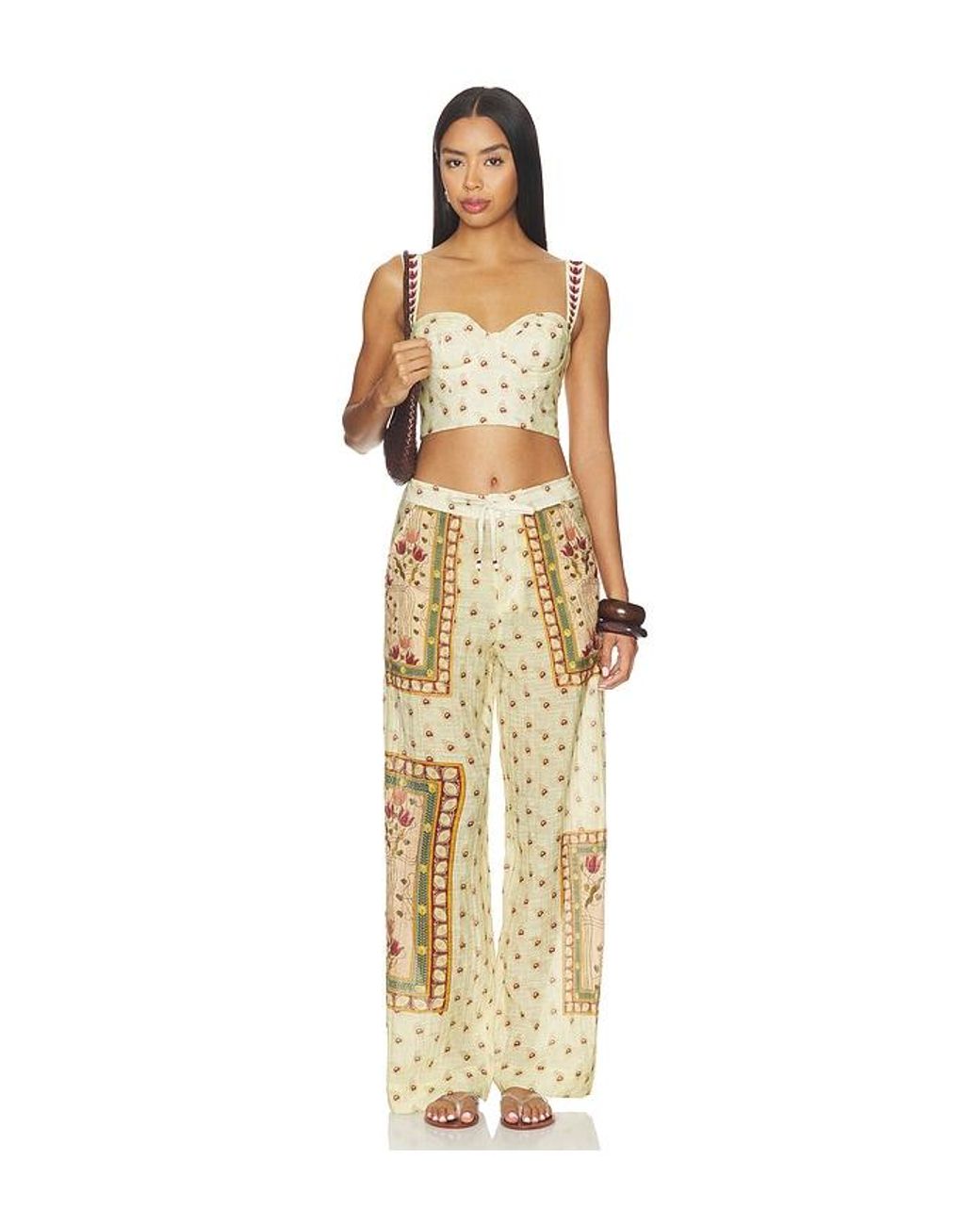 Agua Bendita Natural Lupe Plume Top