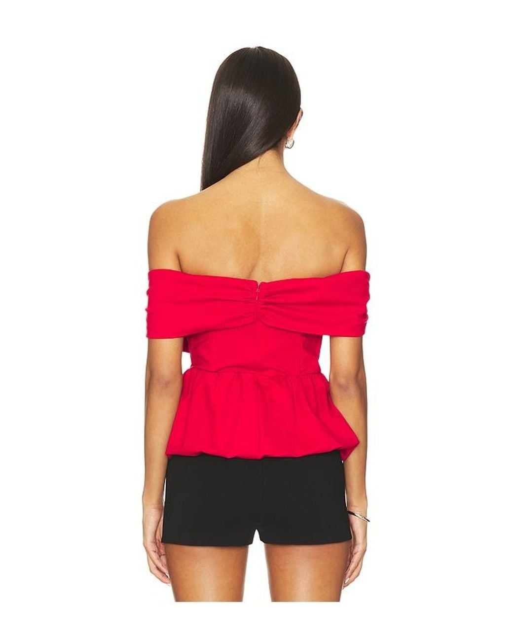Astr Red Tennille Top