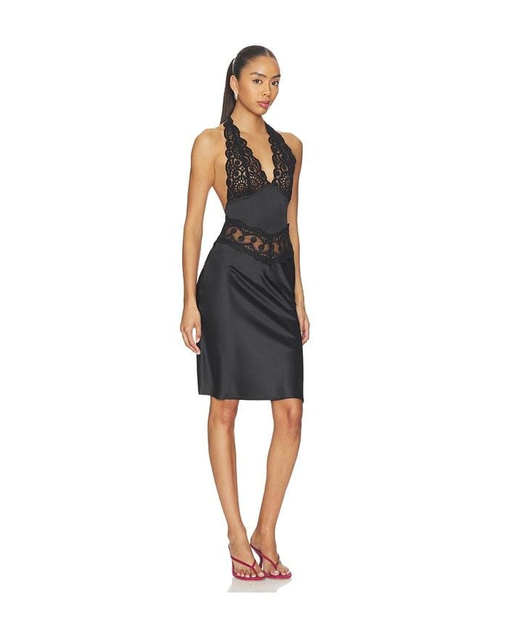 Lioness Black Solana Midi Dress