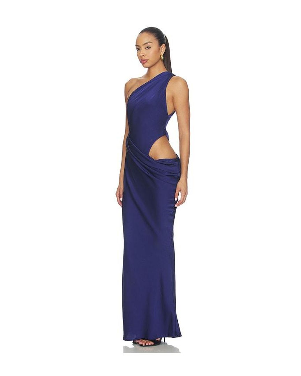 Misha Blue The Isadora Satin Dress