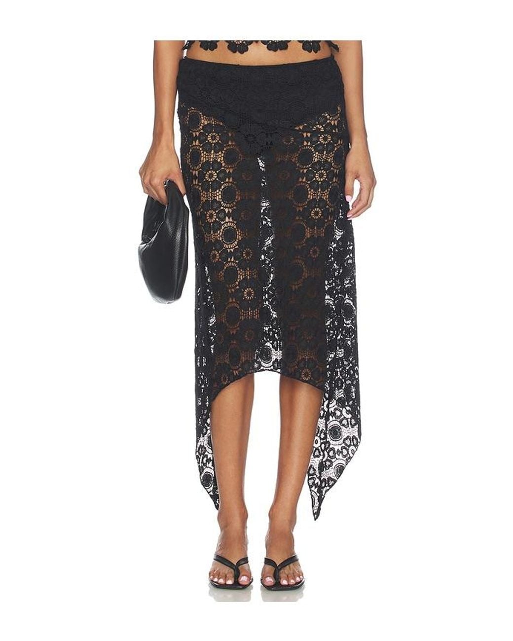 Lioness Black Trophy Midi Skirt