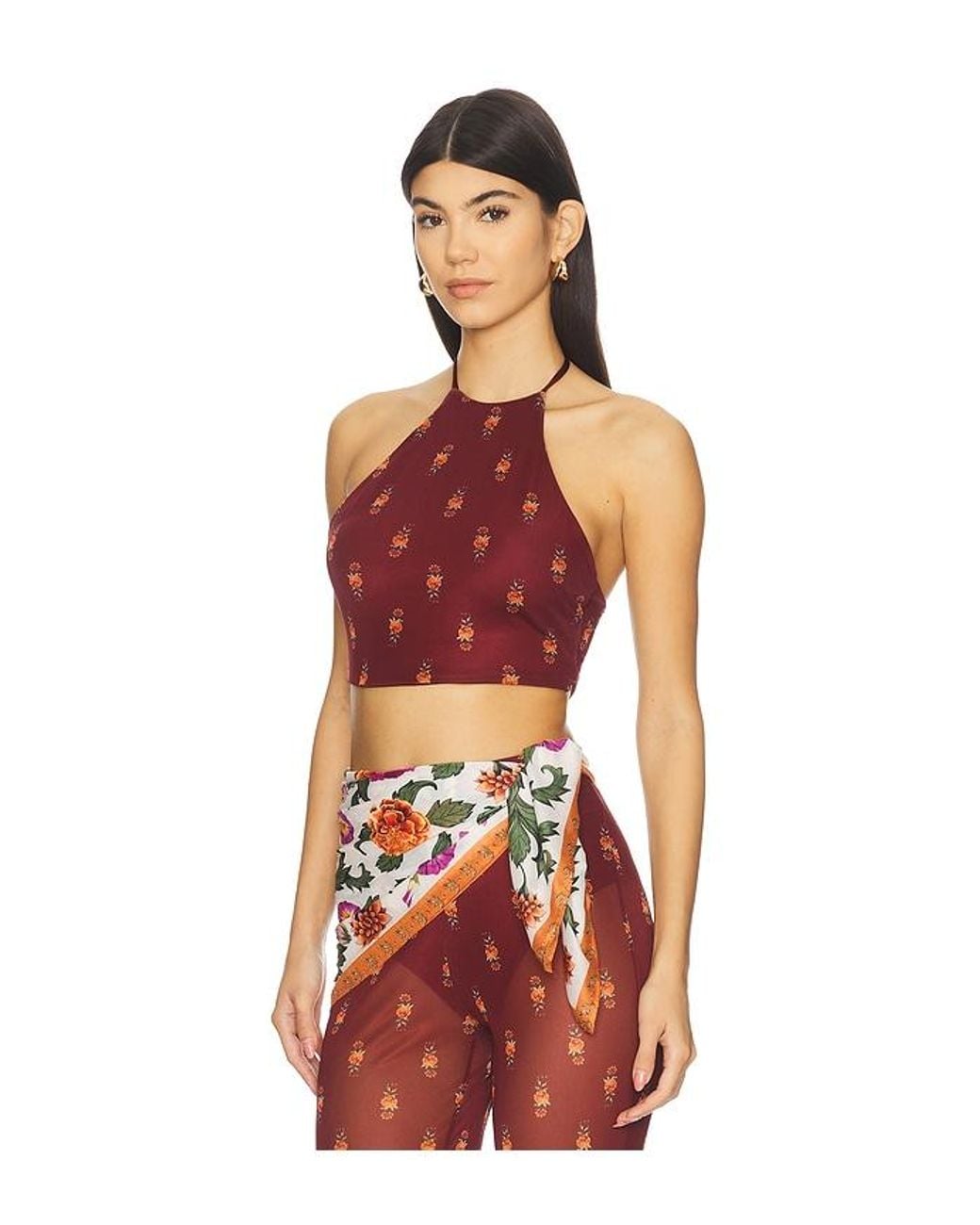 Agua Bendita Red X Revolve Jam Crop Top