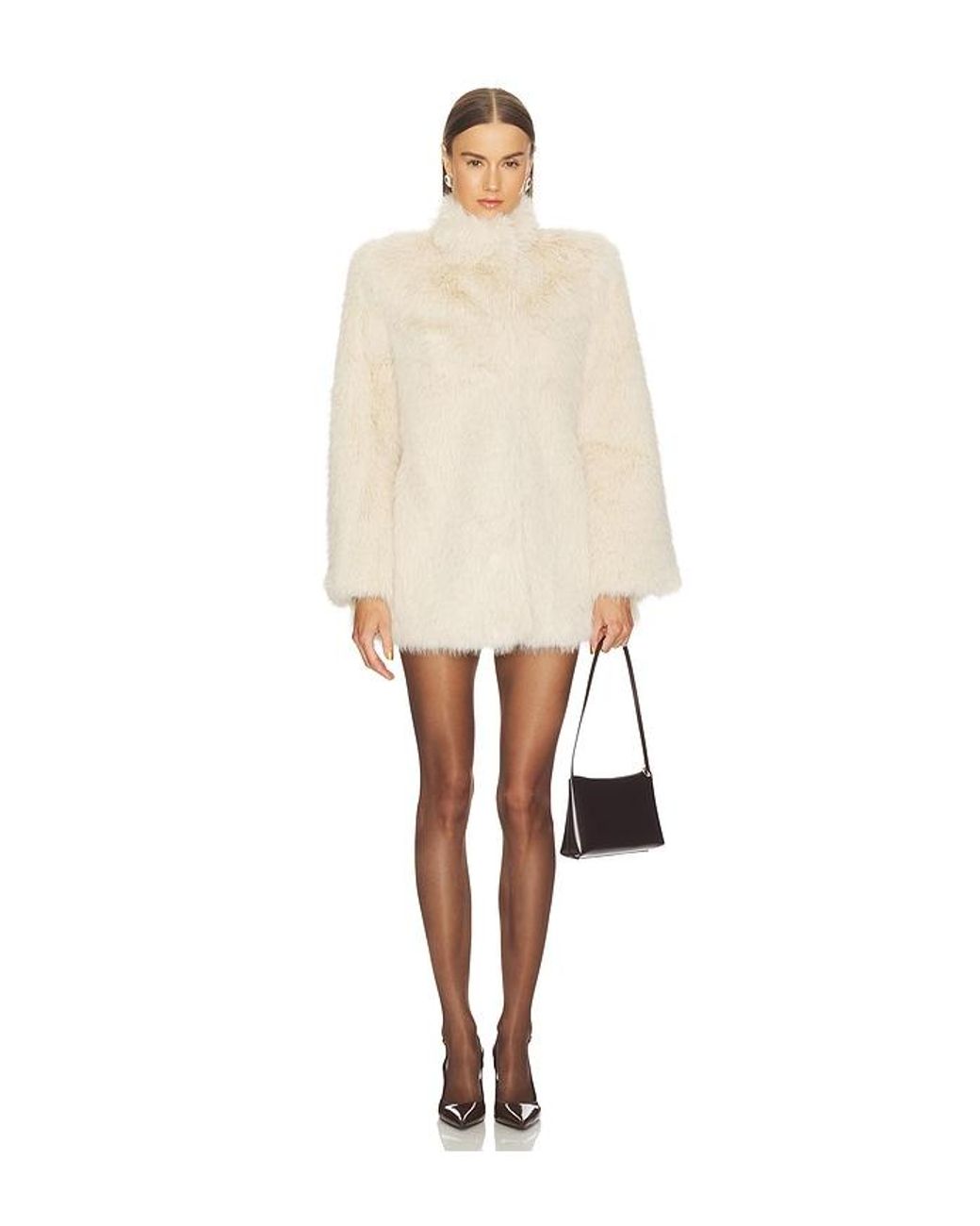 LOBA Natural Brenda Faux Fur Coat