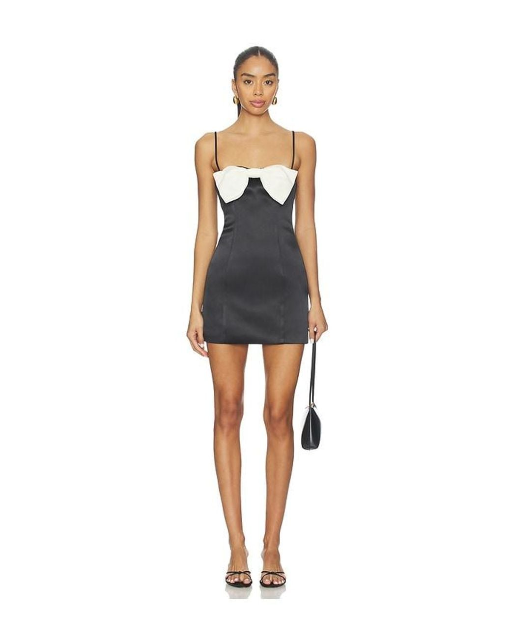 MAJORELLE Black Poema Mini Dress