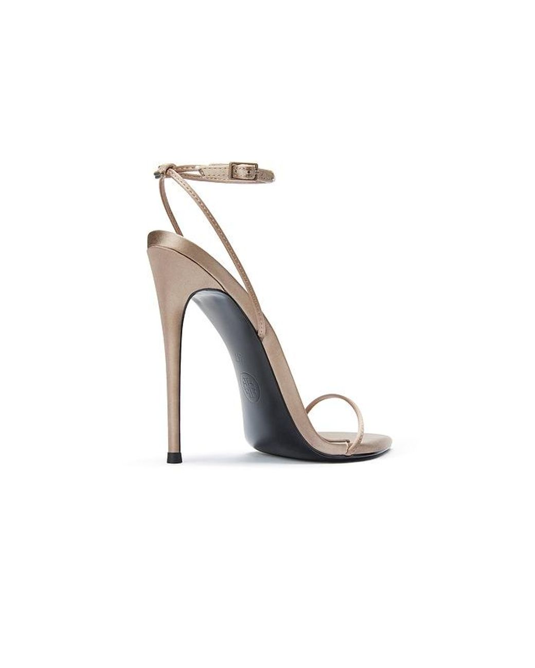 Femme LA White Andx Satin Sandal