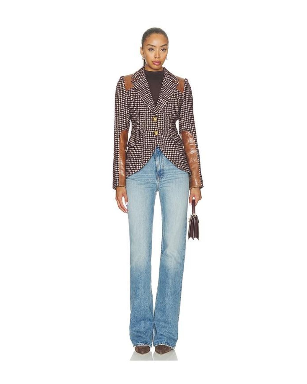 Smythe Blue Saddle-Patch Equestrian Blazer