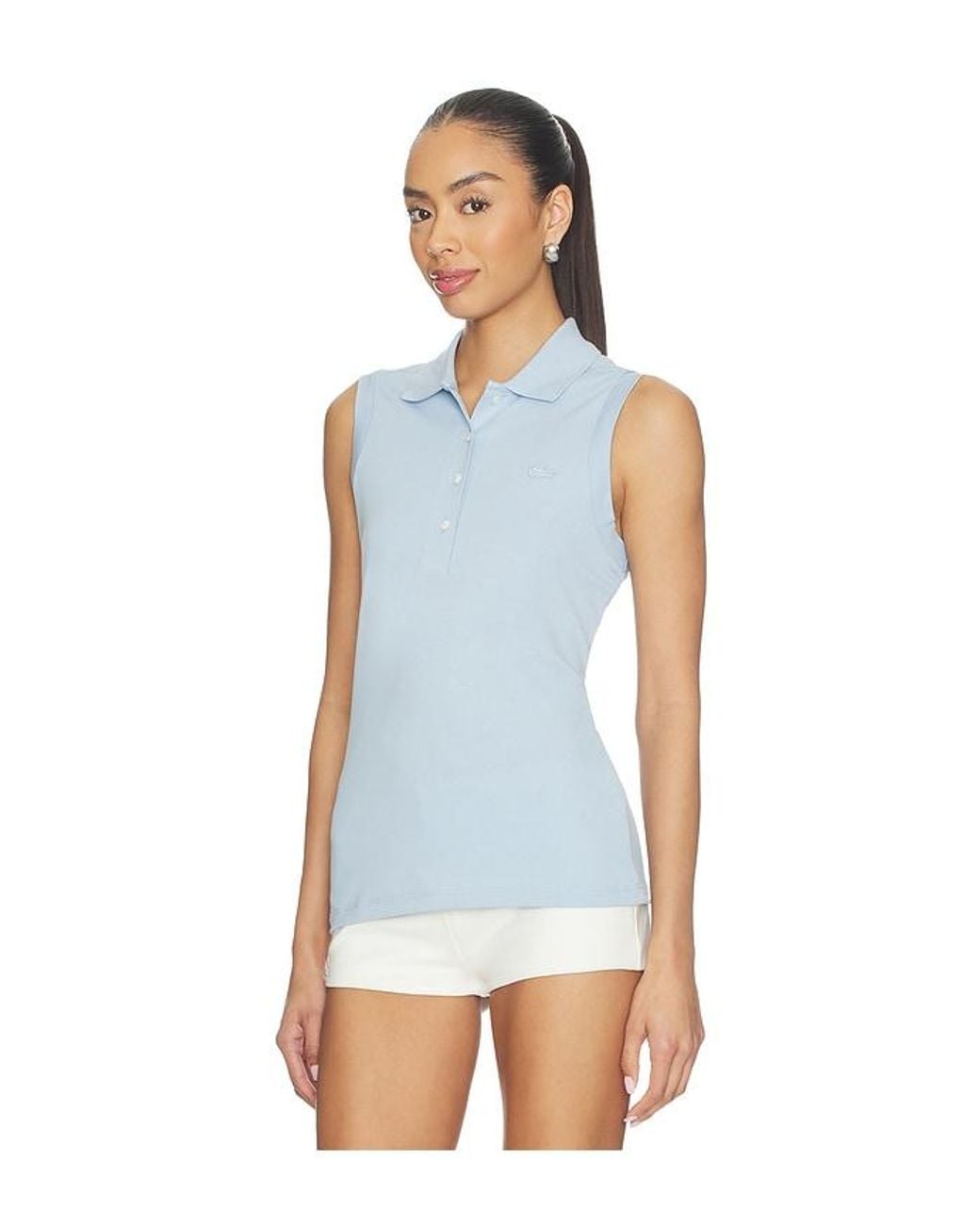 Lacoste Blue Slim Fit Mini Pique Top