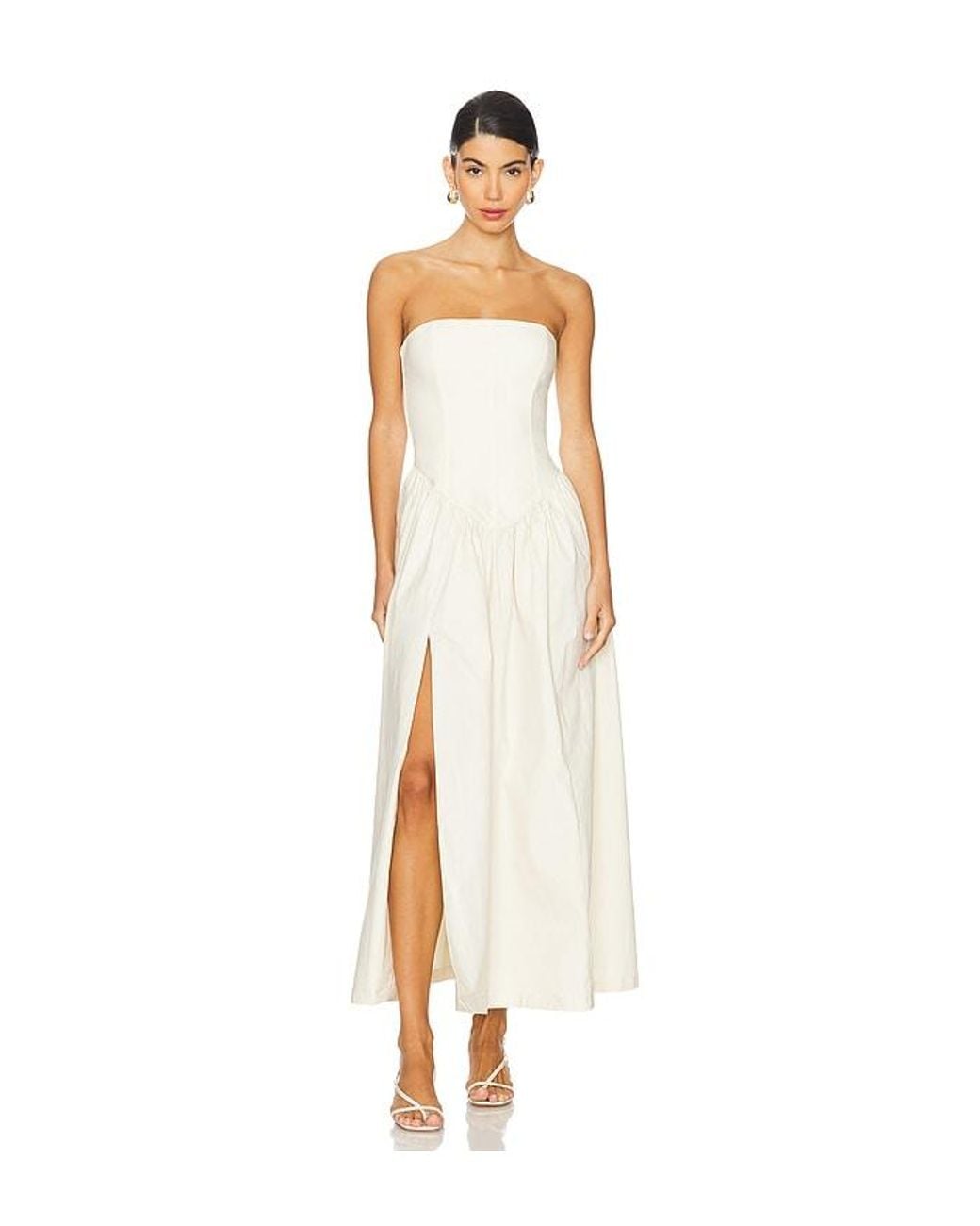 LPA White Giana Maxi Dress