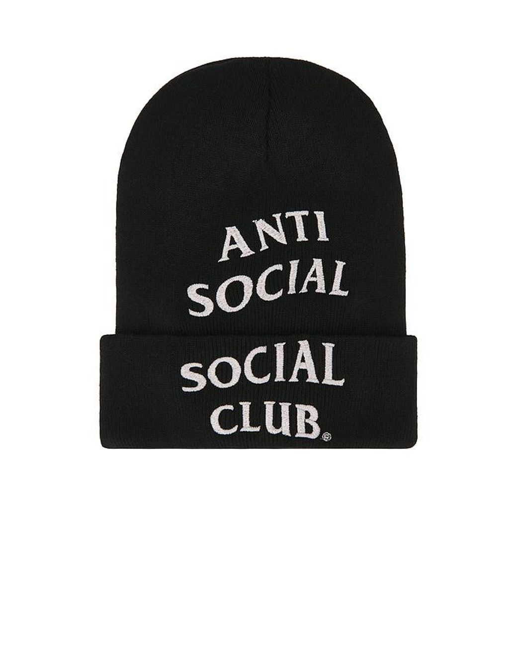 ANTI SOCIAL SOCIAL CLUB Black Embroidered Beanie