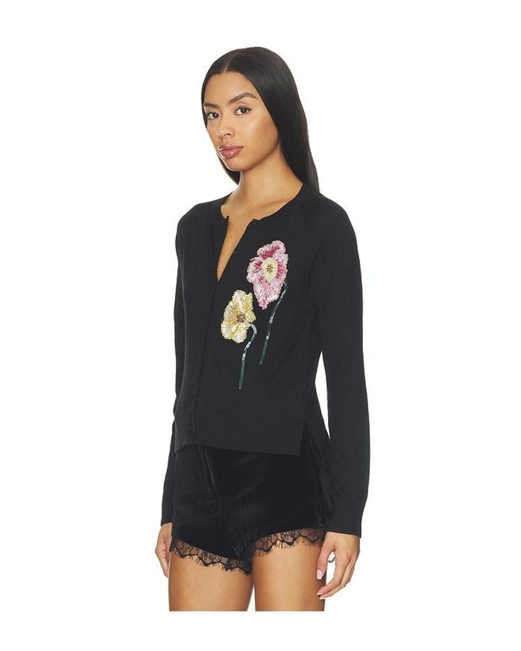 Astr Black Alecia Cardigan