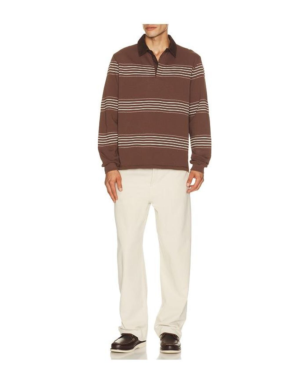 Percival Brown Editor Rugby Sweatshirt for men