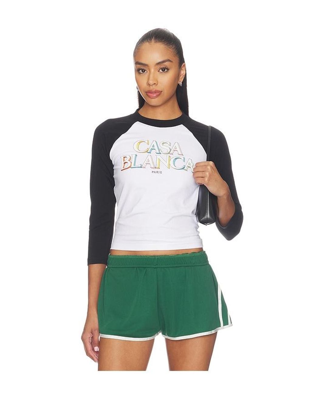Casablanca Green Baseball Tee
