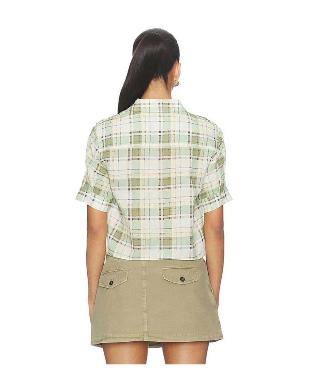 FRAME Multicolor The Plaid Utility Shirt