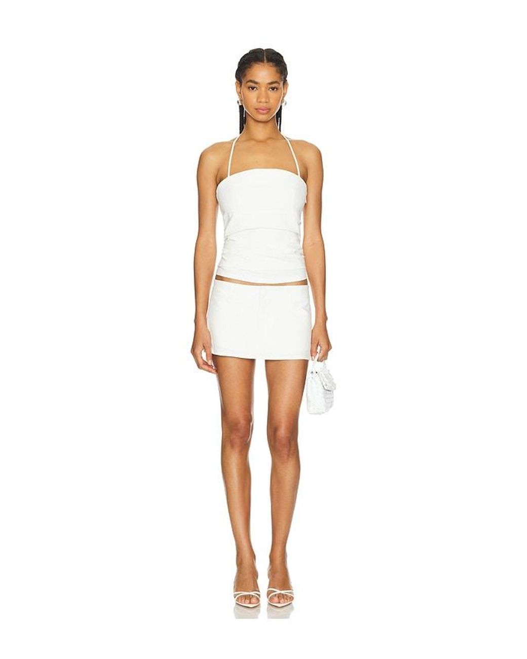 JUPE RHODE MINI Lioness en coloris White