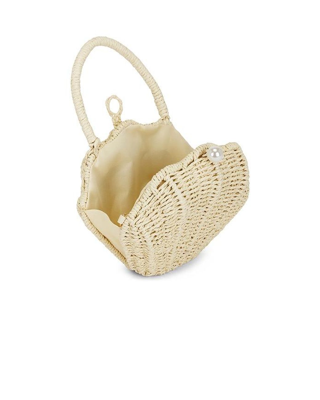 Lovers + Friends White Sandy Handbag