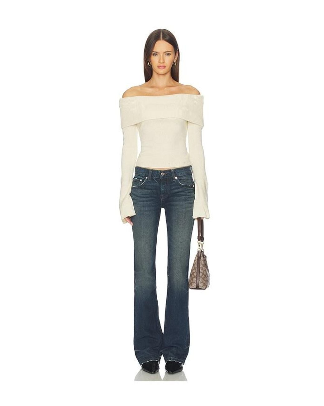 SNDY'S Natural X Revolve X Revolve Orlea Knit Top Sweater