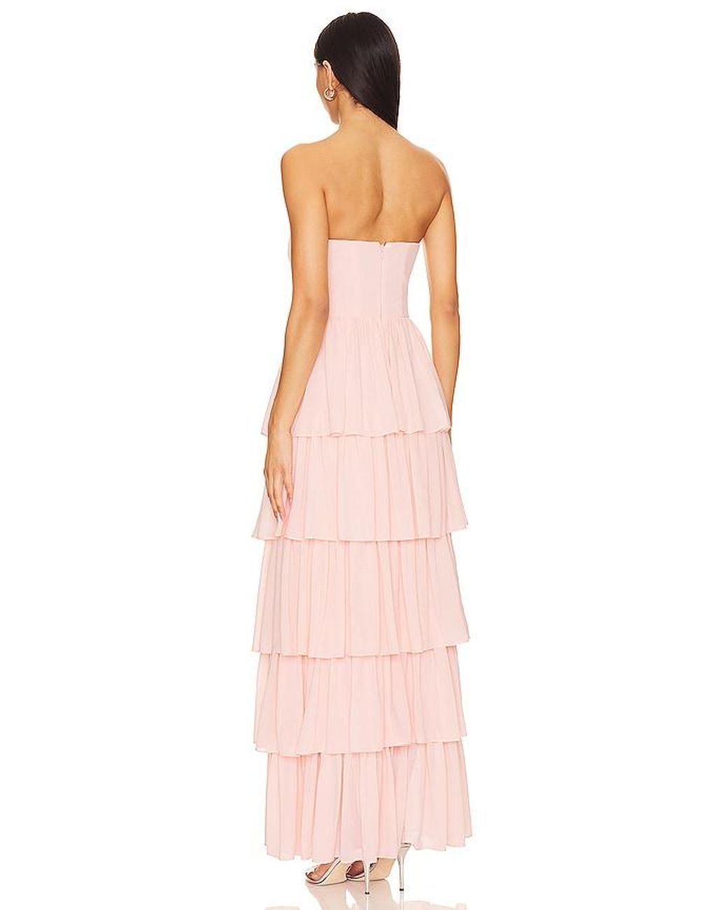 Lovers + Friends Pink Hattie Gown