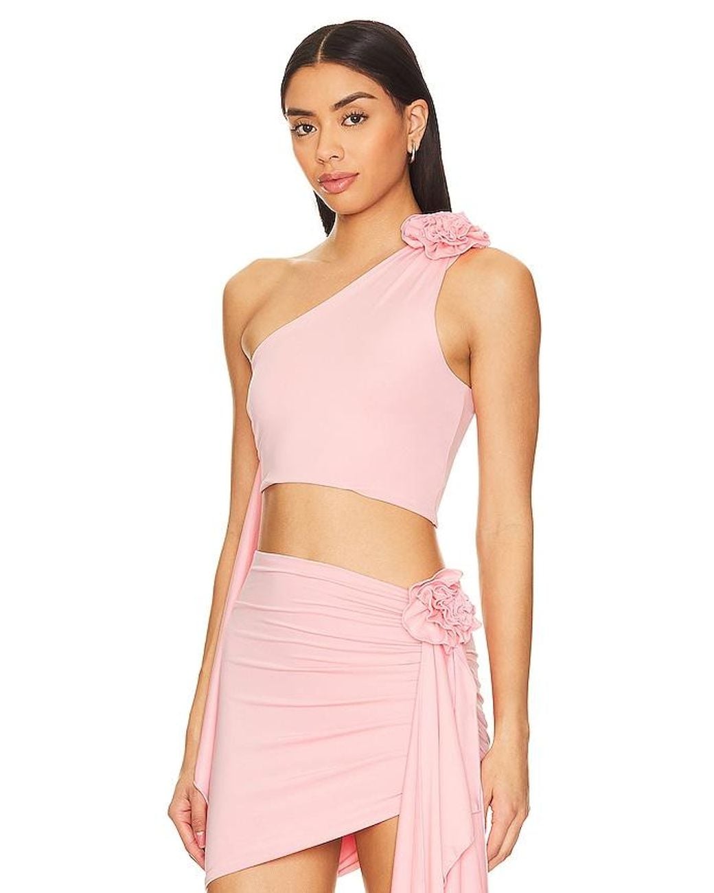 Lovers + Friends Pink Cordelia Top