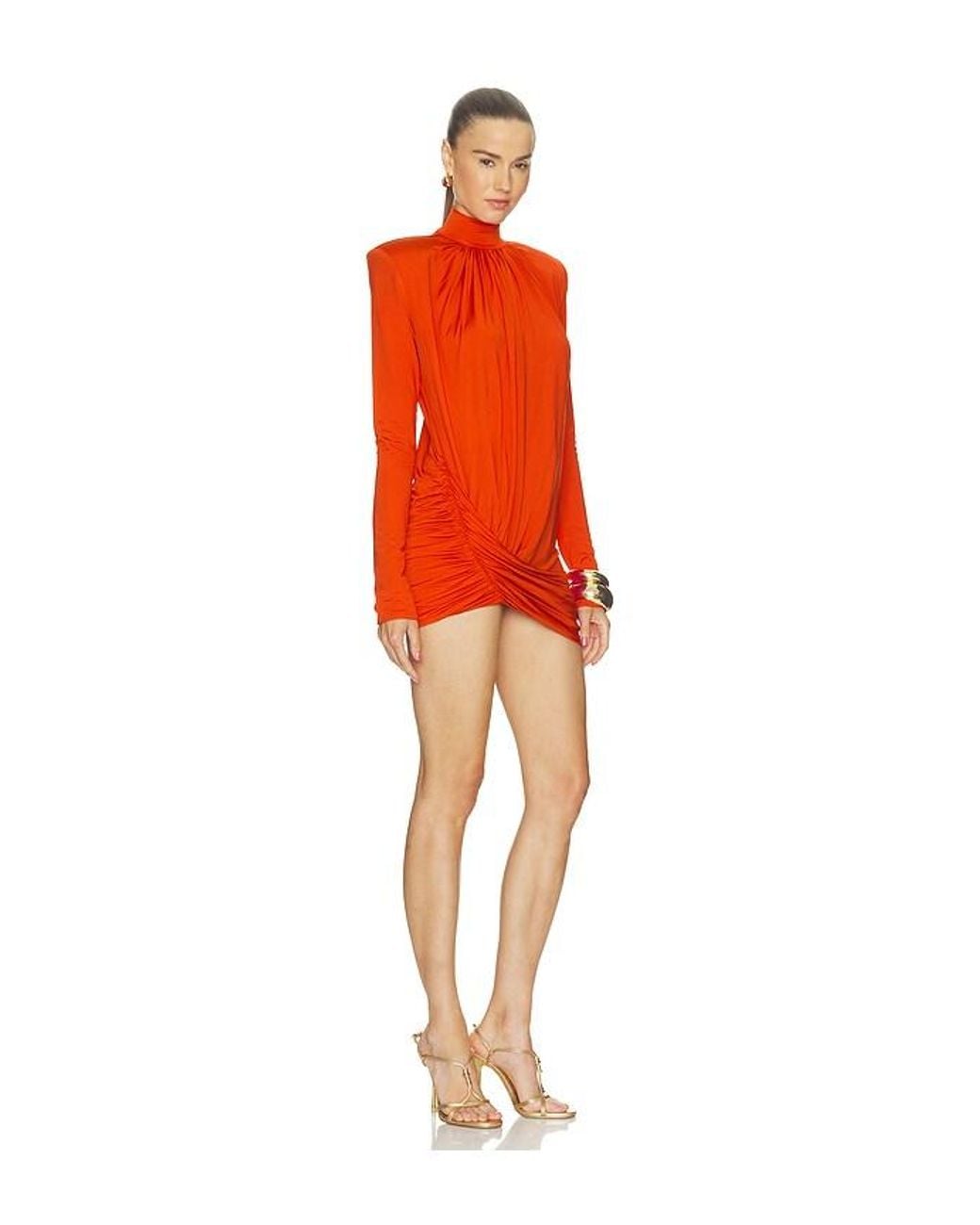 Camila Coelho Orange Nievia Mini Dress
